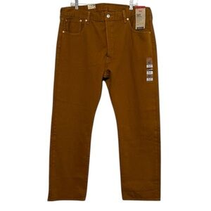 Levis 501 Jeans Mens 38 30 Brown Button Fly